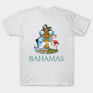 Bahamas - Coat of Arms Design T-Shirt